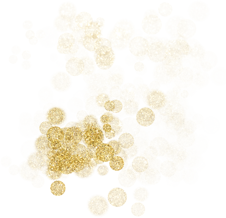 Gold glitter splatter