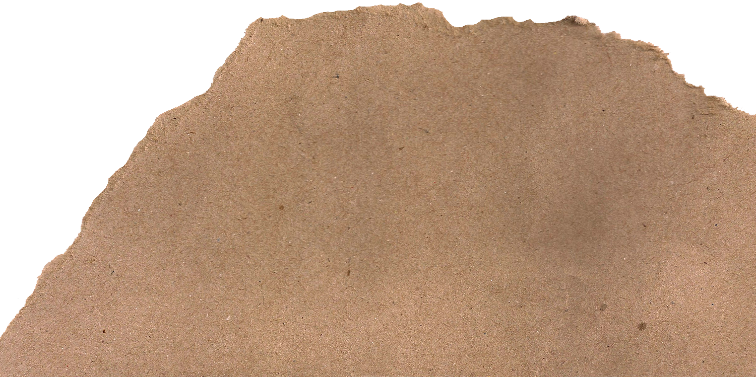 Brown Kraft Paper with One Ripped Edge